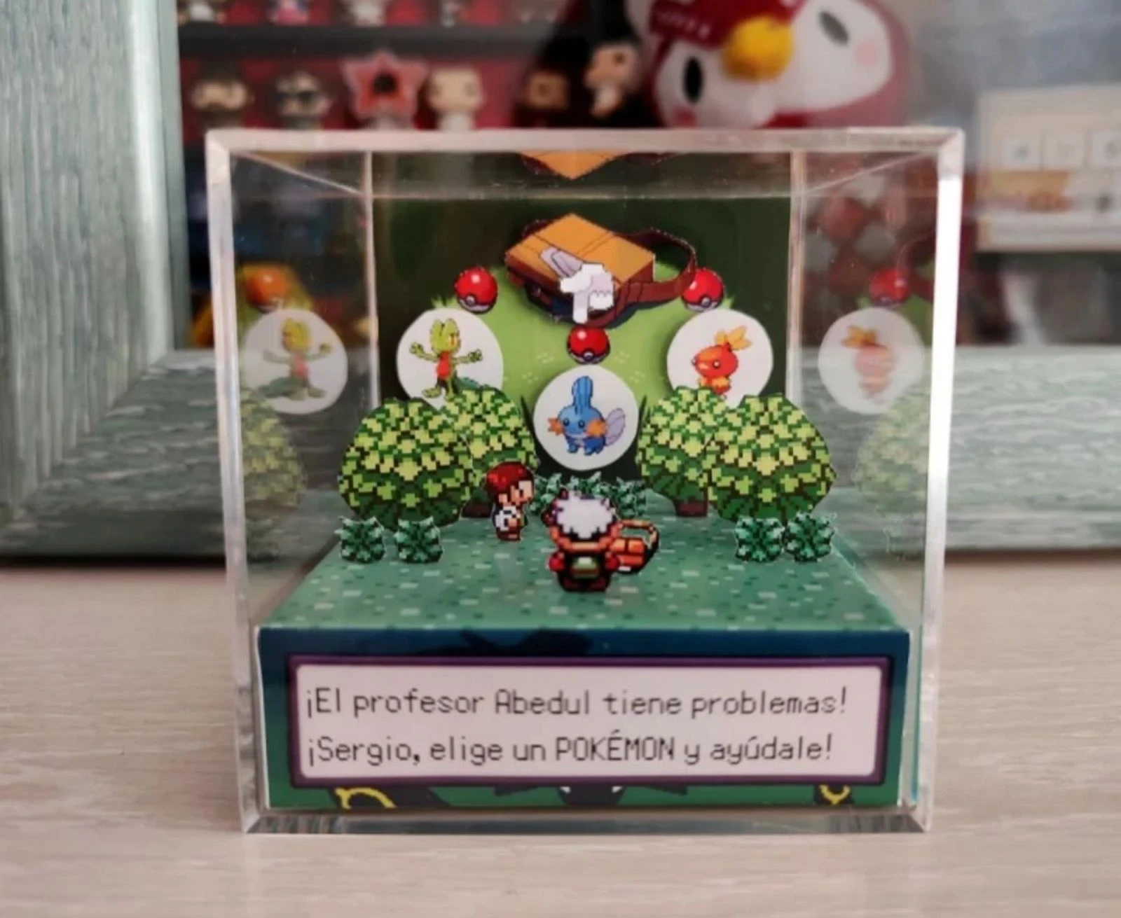 Diorama Custom Pokémon Esmeralda Elección 